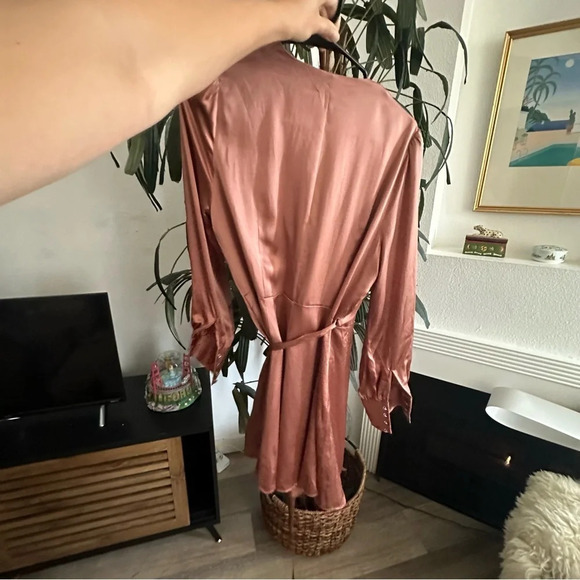 REFORMATION Silk Wrap Dress S - Picture 5 of 7